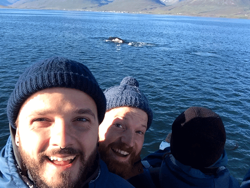 Whale Selfie! Humpback Whale Watching Dalvík North Iceland © CoupleofMen.com