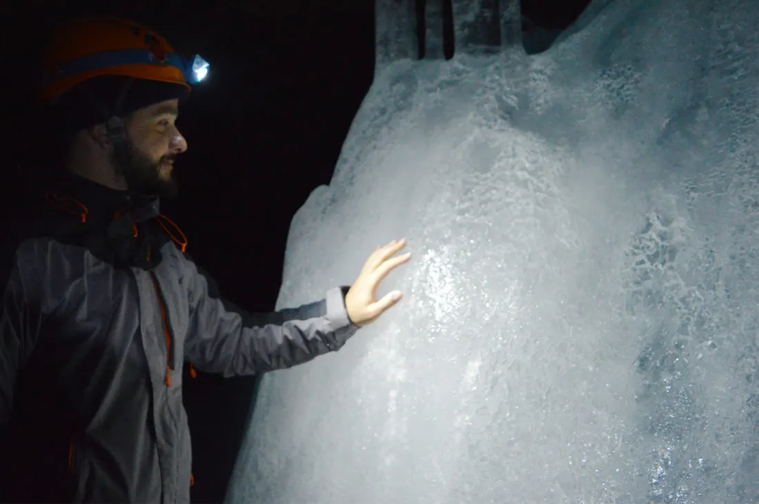 Karl loves the ice formation in central Iceland © Coupleofmen.com