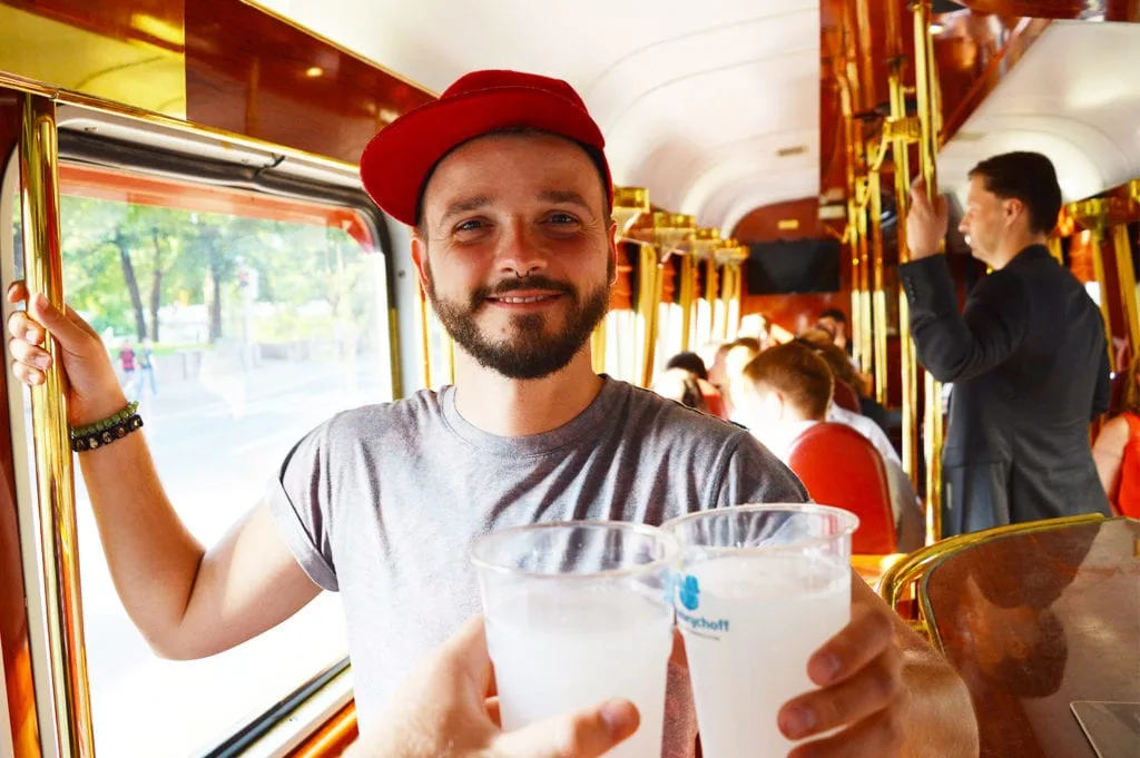 Spårakoff Pub Tram | Gay Couple City Weekend Helsinki Finland © Coupleofmen.com