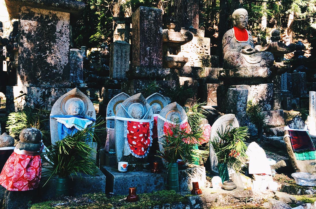 Tomb stones at Okunoin Cemetery in Koyasan © CoupleofMen.com