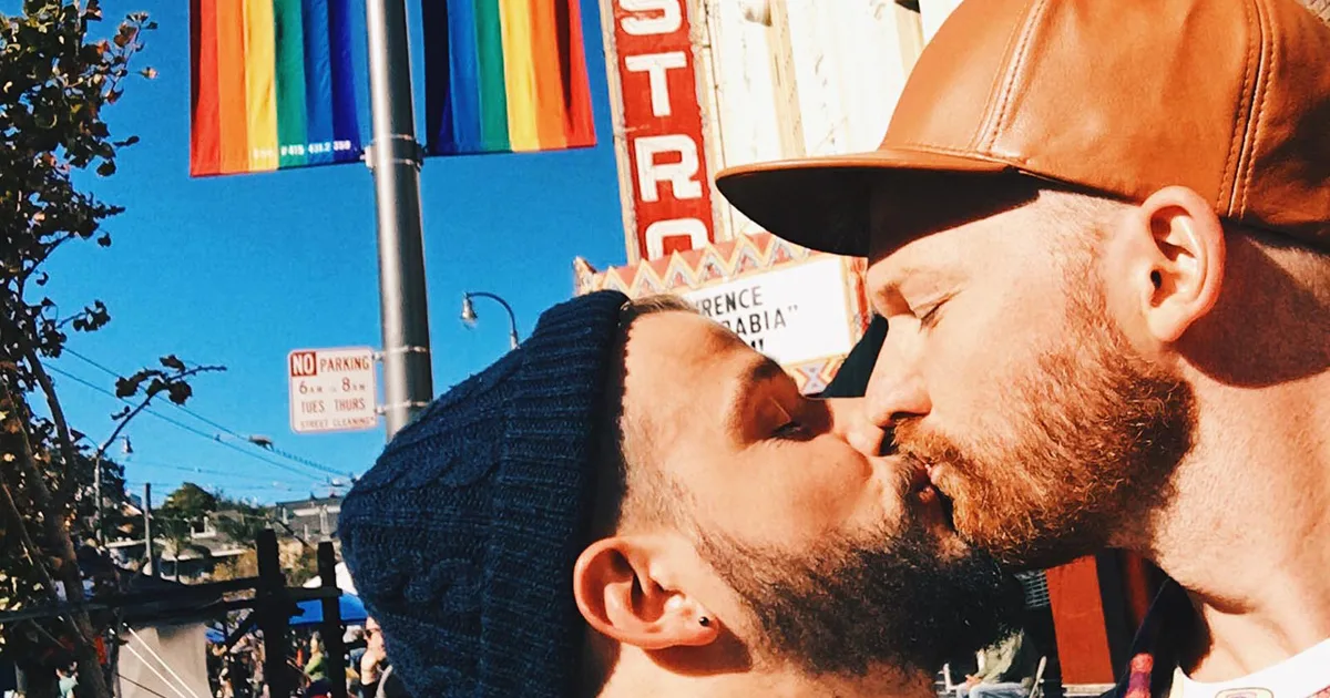 Karl & Daan enjoying the rainbow festival | Our Photo Story Castro Street Fair San Francisco © CoupleofMen.com