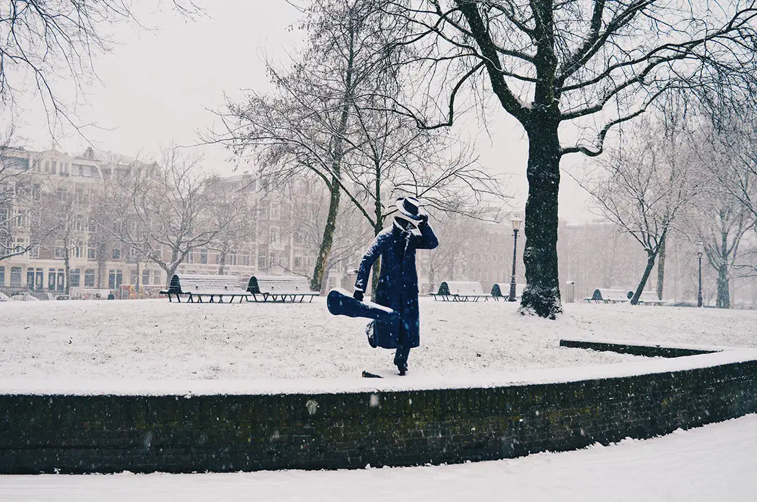Dutch Winter Day Amsterdam Netherlands in February | © CoupleofMen.com