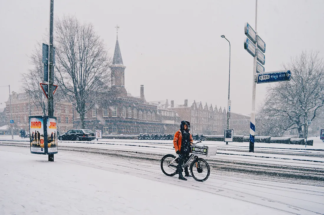 Dutch Winter Day Amsterdam Netherlands in February | © CoupleofMen.com