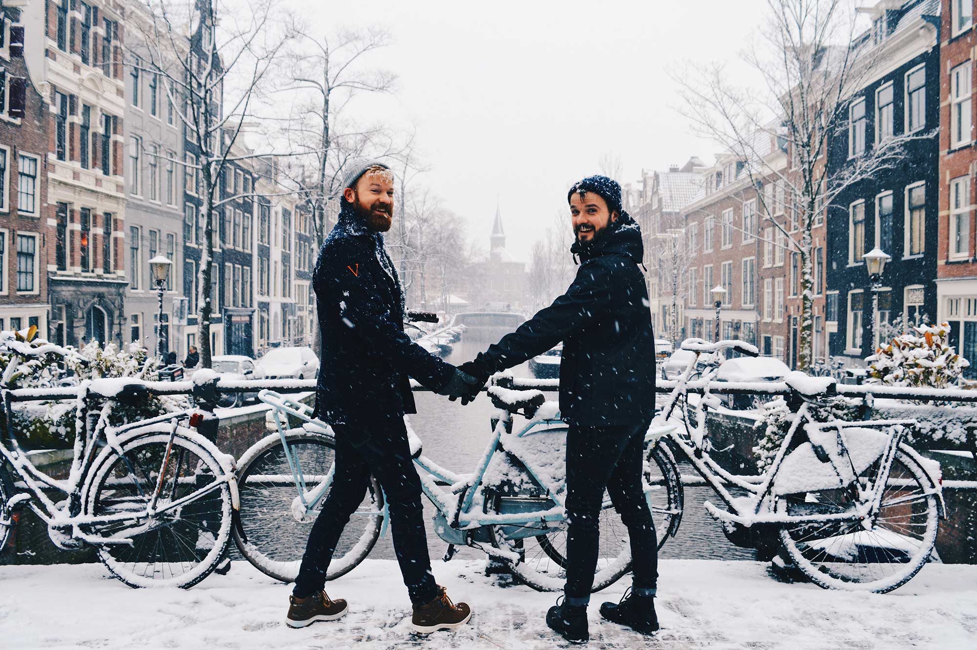 Let us show you a snowy Winter day in Amsterdam © Coupleofmen.com