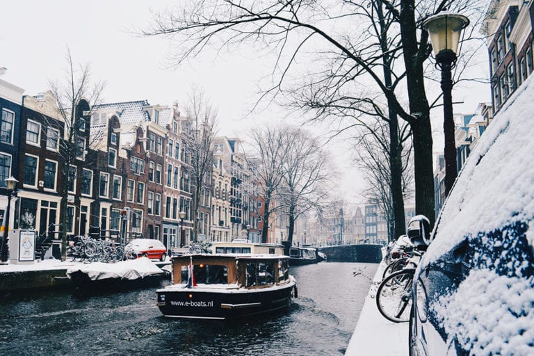 Snow in Amsterdam A Snowy Winter Day in the Dutch Capital City