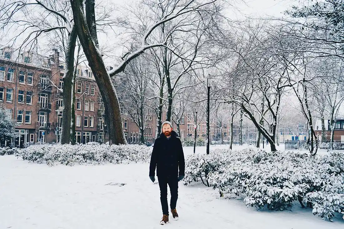 Snow in Amsterdam: Our Dutch Winter Day in the capital of The Netherlands | © CoupleofMen.com