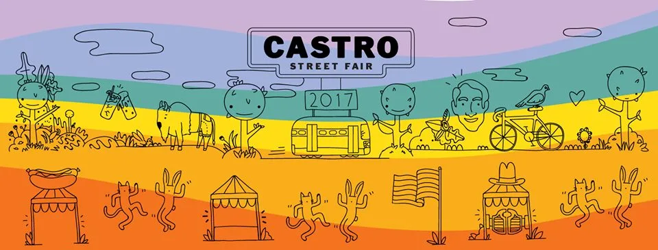 Poster for Castro Street Fair 2017 San Francisco
