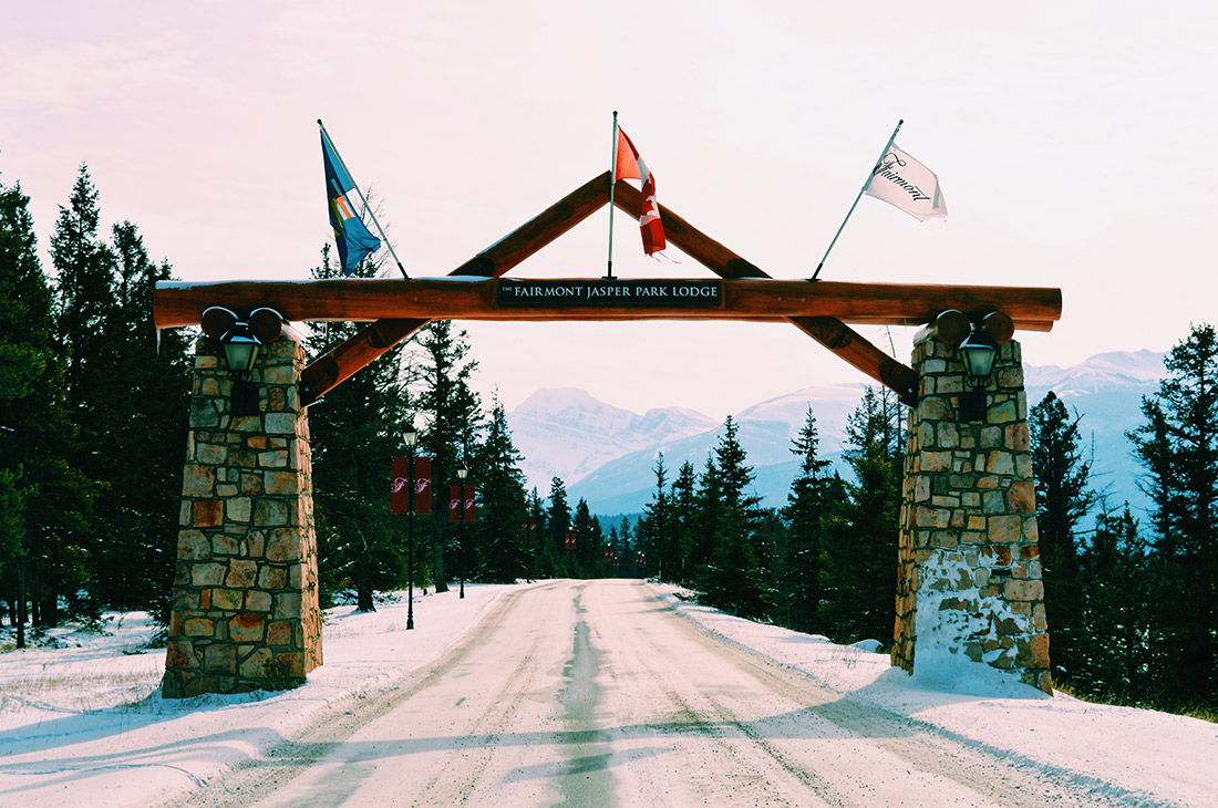 Welcome Gate of the Fairmont Hotel in Alberta Canada Gay-friendly Hotel © CoupleofMen.com