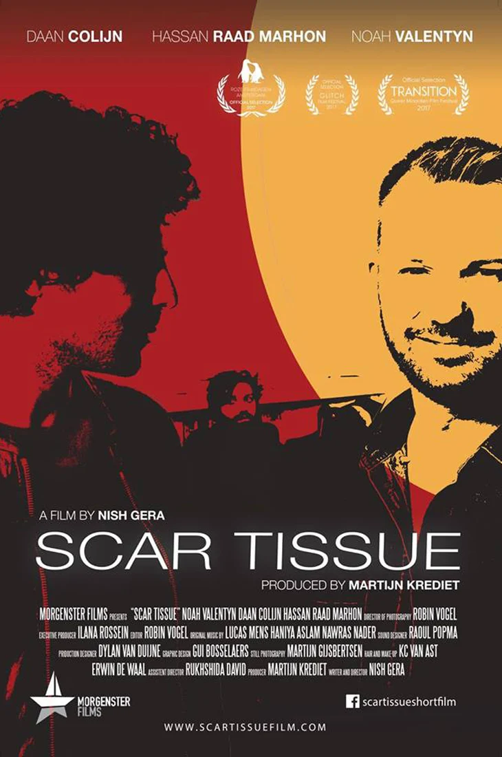 Film Poster 1 | Scar Tissue Dutch Gay Short Movie 2017 with Daan Colijn and Noah Valentyn | Morgenster Films