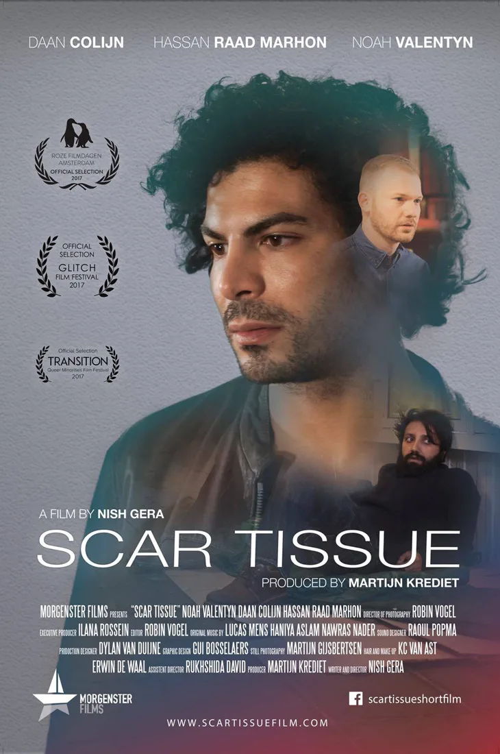 Film Poster 2 | Scar Tissue Dutch Gay Short Movie 2017 with Daan Colijn and Noah Valentyn | Morgenster Films