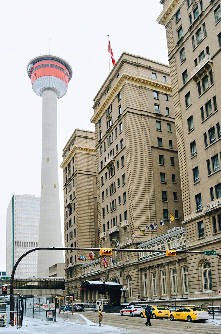 Central located right next to Calgary Tower | Gay-friendly Fairmont Palliser Hotel Downtown Calgary © CoupleofMen.com