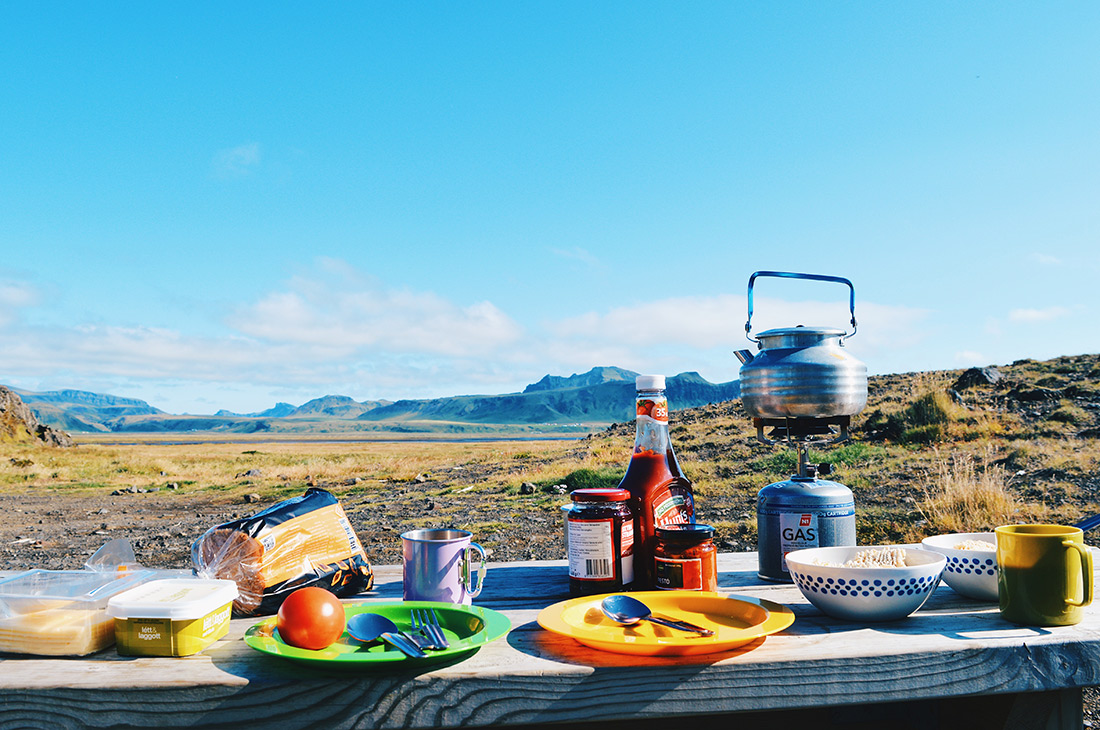Breakfast with an Icelandic view | Road Trip Adventure Iceland Gay Couple Insider Tips © CoupleofMen.com