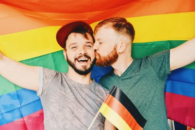 How Our Photo Got Stolen by Trolls to tie LGBTQ+ to Pedophilia © Coupleofmen.com CSD Kalender Deutschland 2018 Gay Pride Calendar Germany 2018 Gay Couple celebrates equality for Germany Same-Sex Marriage © CoupleofMen.com