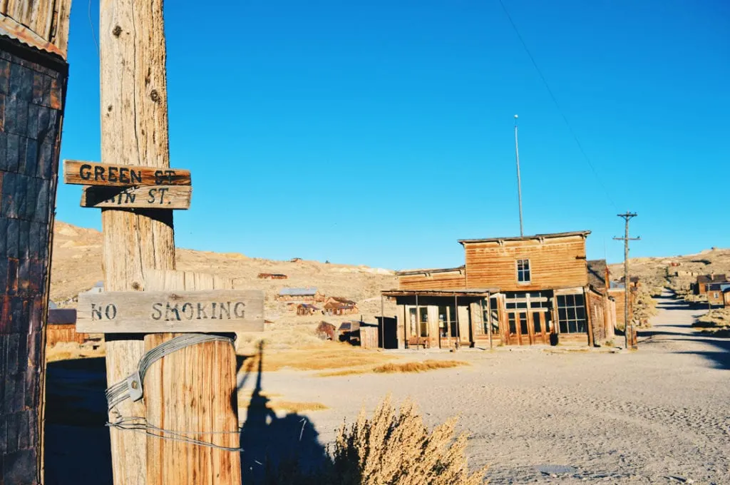 Green Street of Wild West's Gold Ghost Town Bodie | Ghost Town Bodie State Historic Park California © CoupleofMen.com
