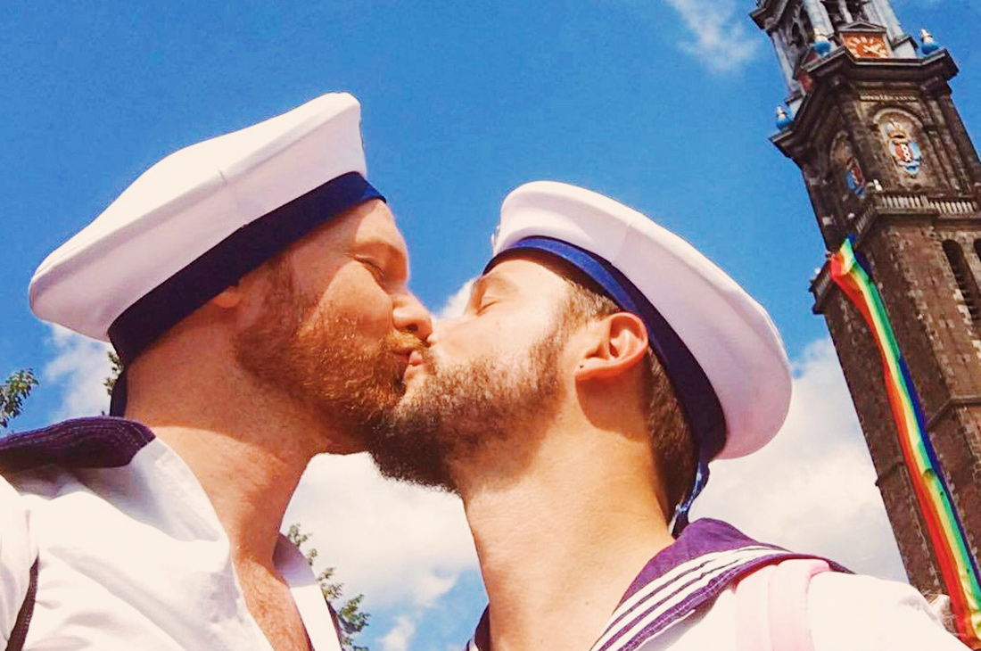 A Couple of Men gay kiss takes Strong Photos Gay Euro Pride Amsterdam 2016 © CoupleofMen.com