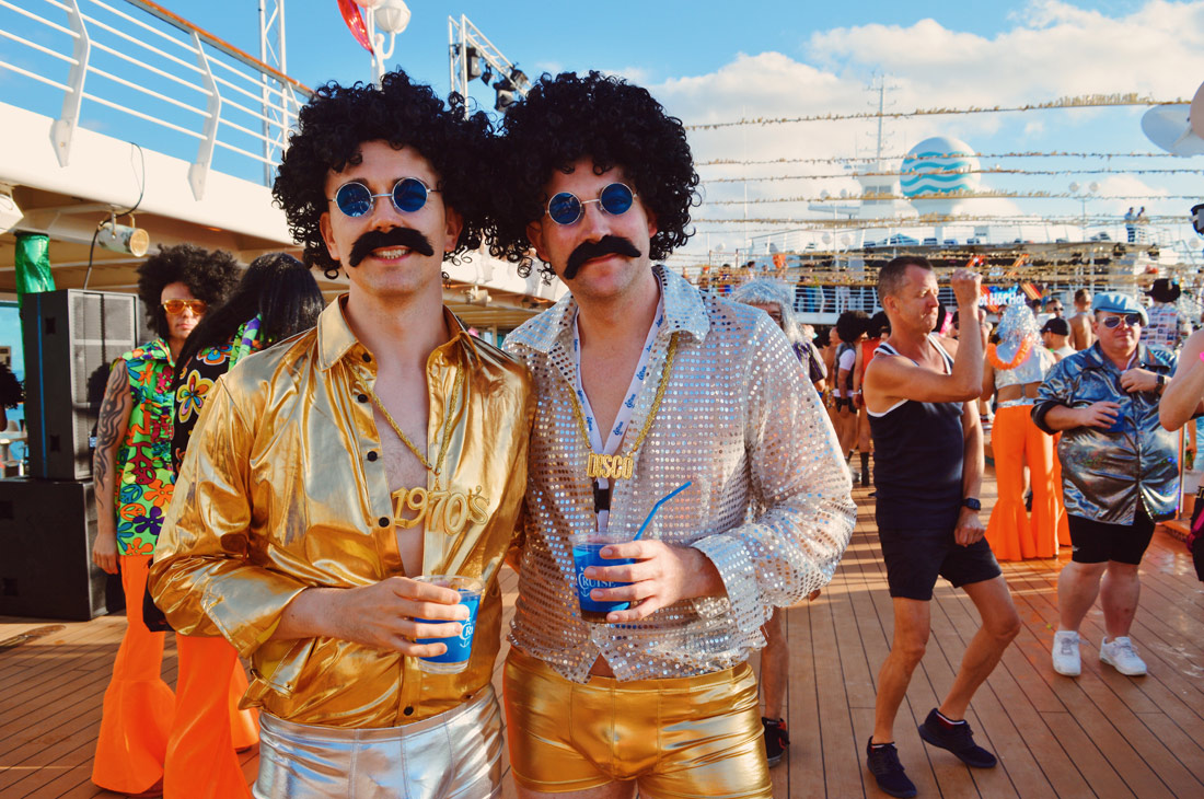 Definitely early 70s | Disco T-Dance Party The Cruise 2017 © CoupleofMen.com