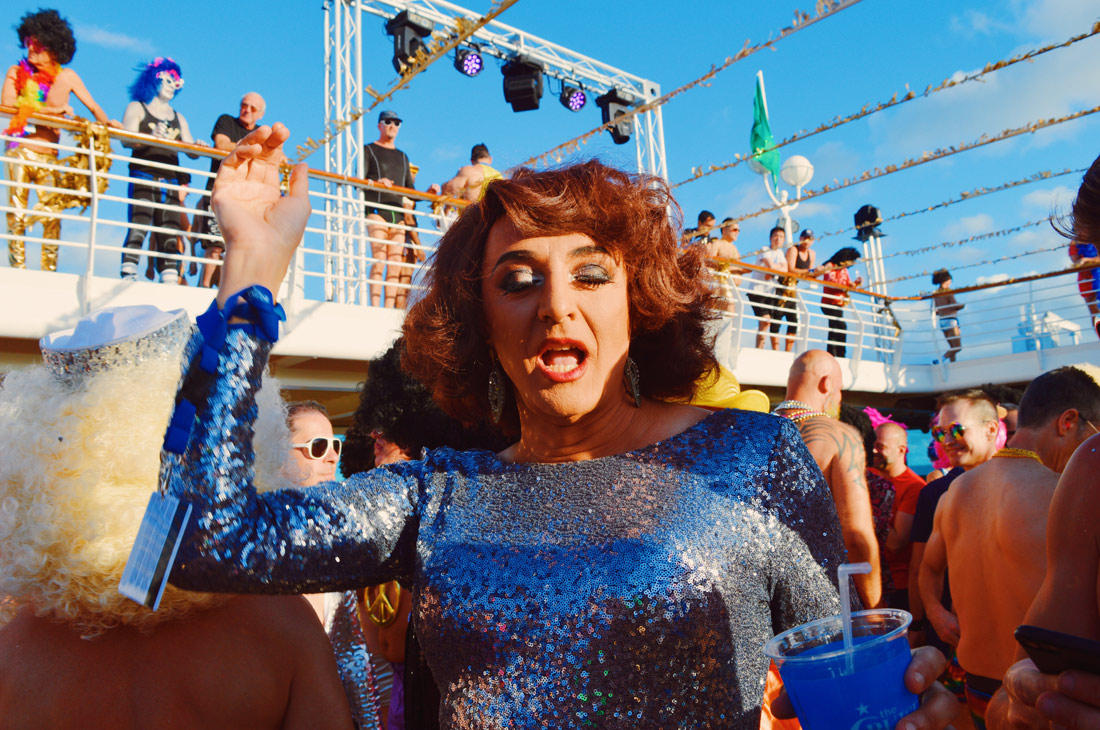 Disco Drag Queen of the night | Disco T-Dance Party The Cruise 2017 © CoupleofMen.com