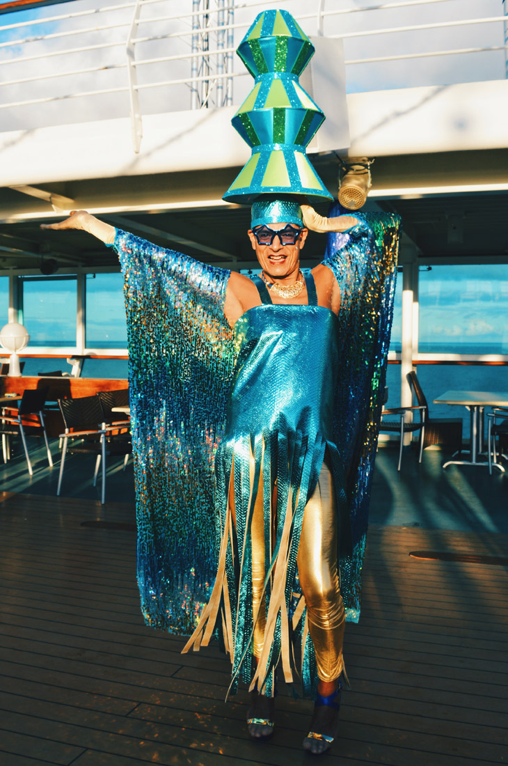 And this is definitely the highest hut tower ever | Disco T-Dance Party The Cruise 2017 © CoupleofMen.com