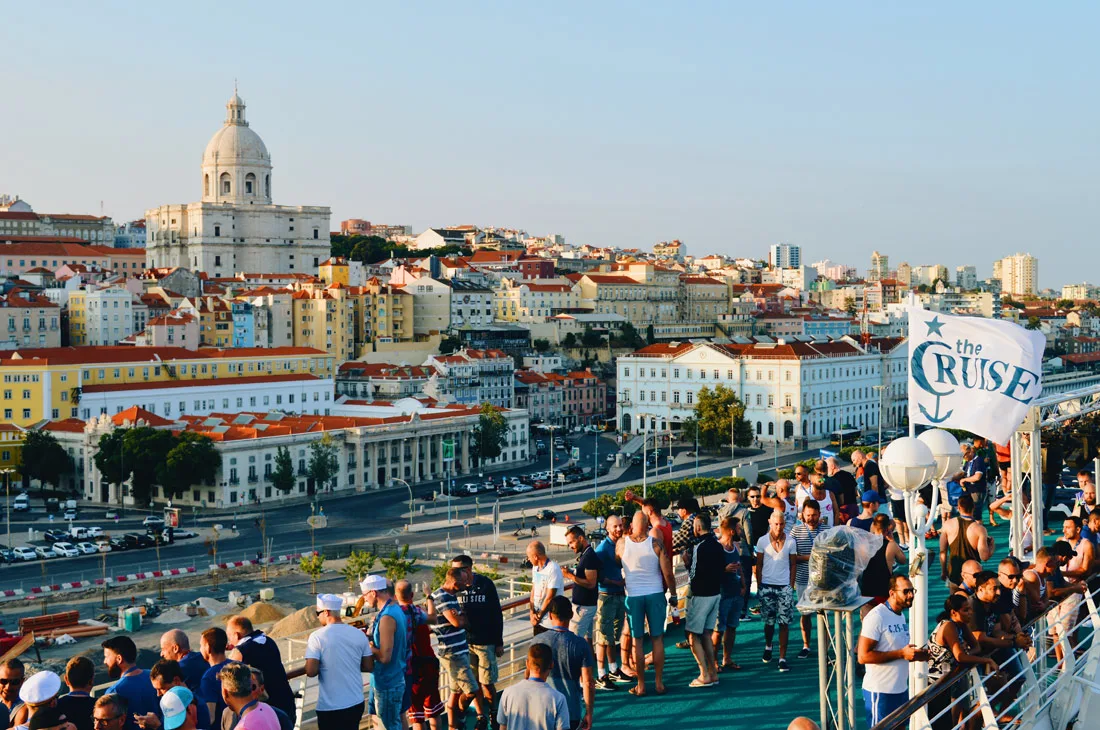 View from the Cruise Ship over Lisbon © CoupleofMen.com