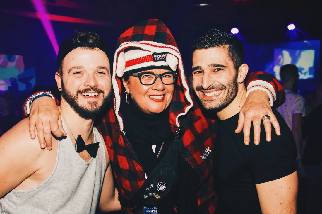 But the funny breaks with Barb Snelgrove are the best moments | Whistler Pride 2018 Gay Ski Week © Darnell Collins