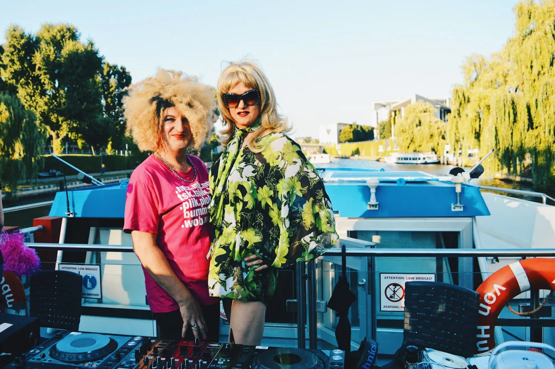 Alexander von Humboldt Cruise Ship with star moderators Ades Zabel & Biggy van Blond | CSD Berlin Gay Pride 2018 © Coupleofmen.com
