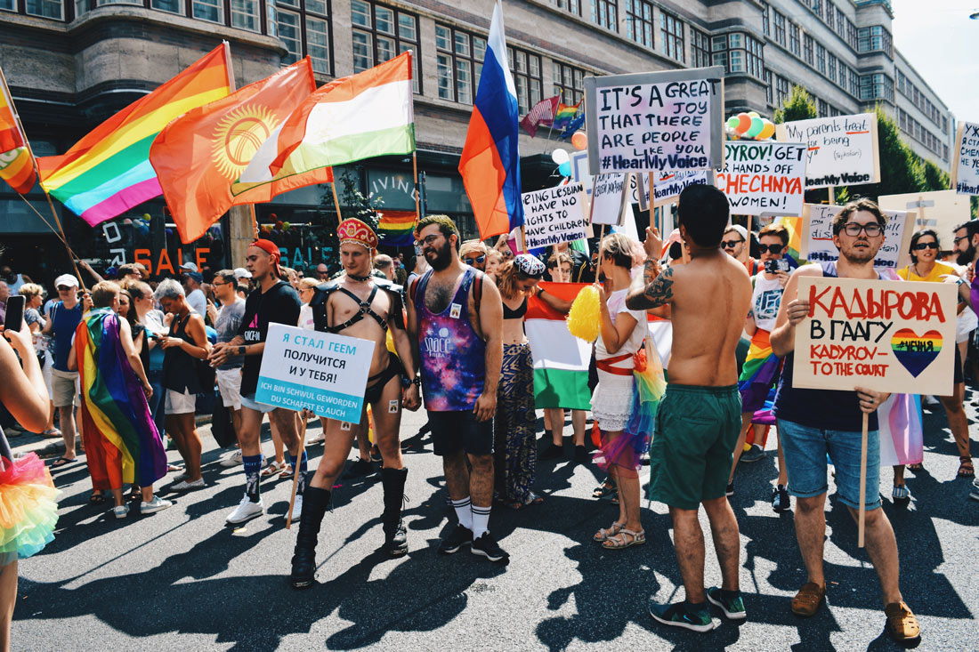 Make Russia Gay again - demonstrating for equal and human rights in Russia | CSD Berlin Gay Pride 2018 © Coupleofmen.com