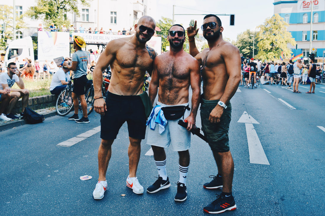 Hot and sexy - muscled gay guys from all around the world | CSD Berlin Gay Pride 2018 © Coupleofmen.com