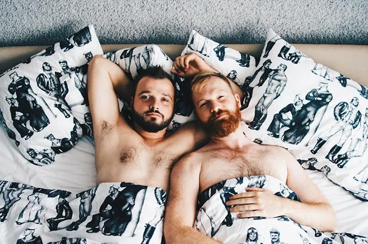 Tom of Finland Package Good morning out of our Tom of Finland bed | Klaus K Hotel Helsinki Gay-friendly Tom of Finland Package © Coupleofmen.com