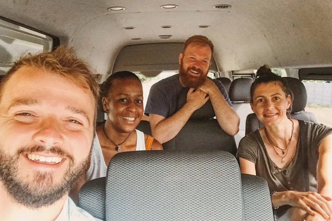 Gay Travel Journal Costa Rica Meet our new friends, a lesbian couple from Amsterdam who we met in one of the Gray Line transfers | Gay-friendly Costa Rica © Coupleofmen.com