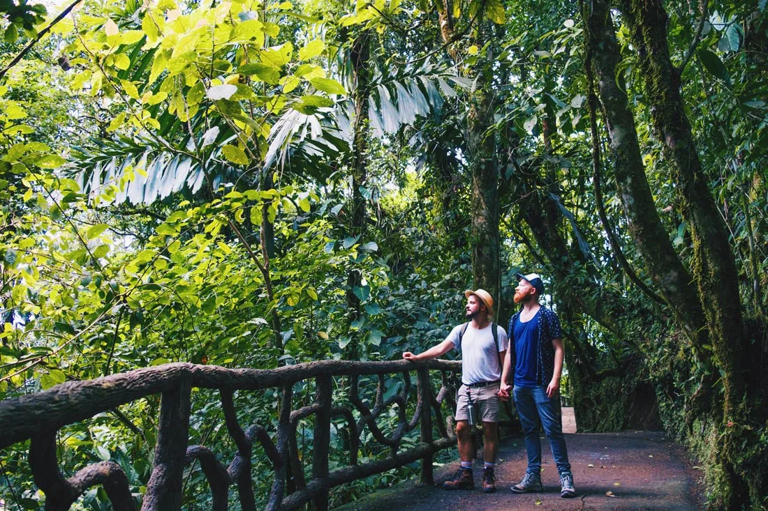 Gay Travel Journal Costa Rica A dream came true when walking through the rainforest of the Mistico Park | Gay-friendly Costa Rica © Coupleofmen.com