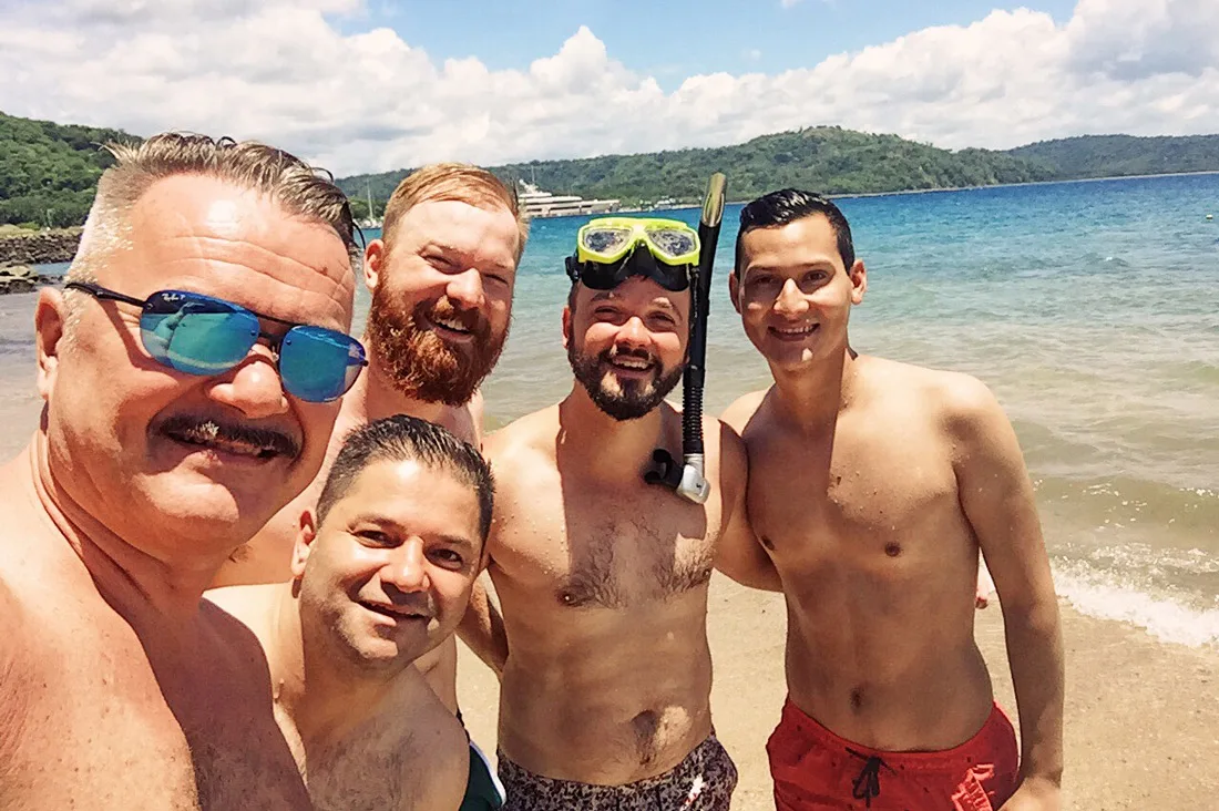 Gay Travel Journal Costa Rica Enjoying snorkeling with the boys in the lukewarm water of the Pacific | Gay-friendly Costa Rica © Coupleofmen.com