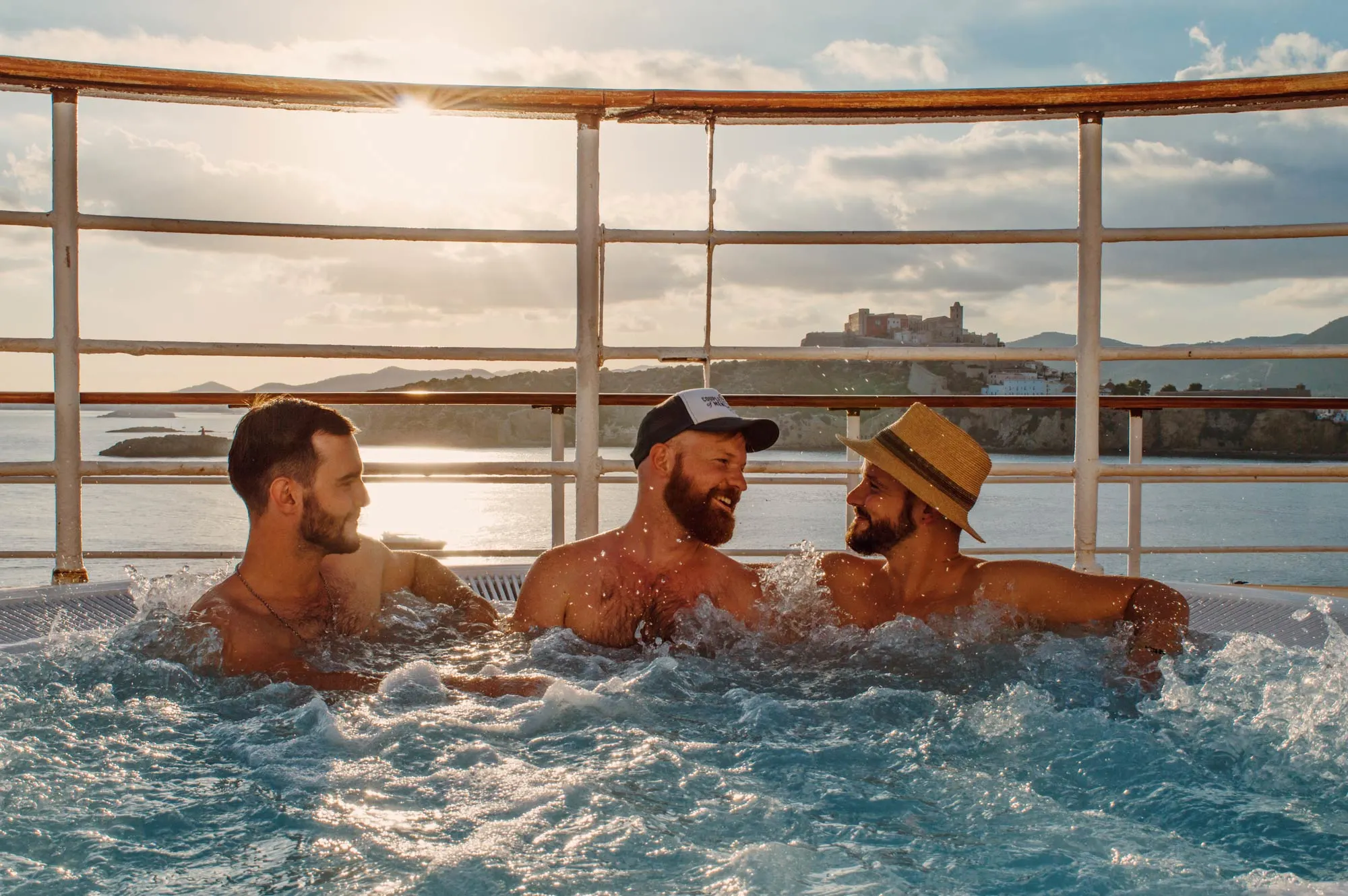 Enjoying the Whirlpool with sexy Gay Men on board the MV Zenith | European Gay Cruise by Open Sea Cruises x Axel © Coupleofmen.com