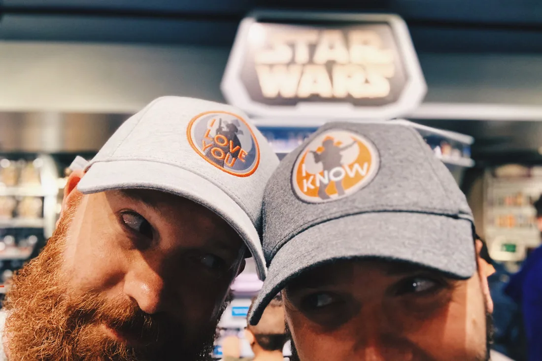 Star Wars Caps I Love You I know bearded gay travel blogger