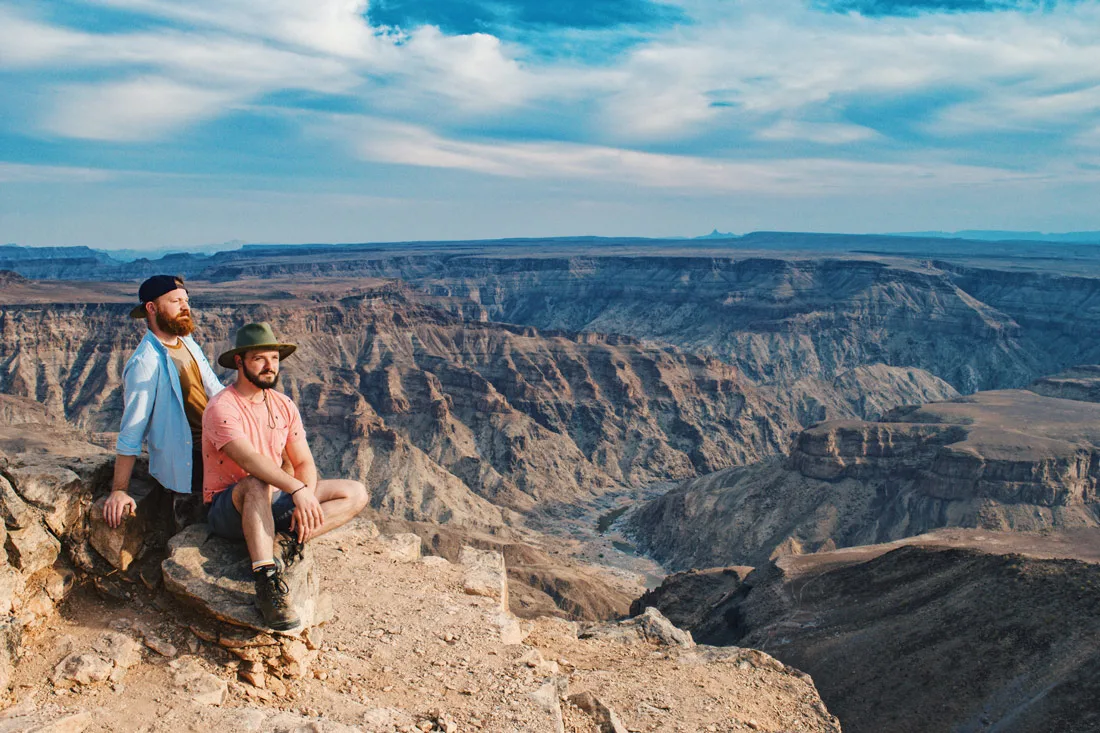 Zugreise Afrika After visiting the Grand Canyon in the USA, we are still very impressed of the size of the Fish River Canyon! © Coupleofmen.com