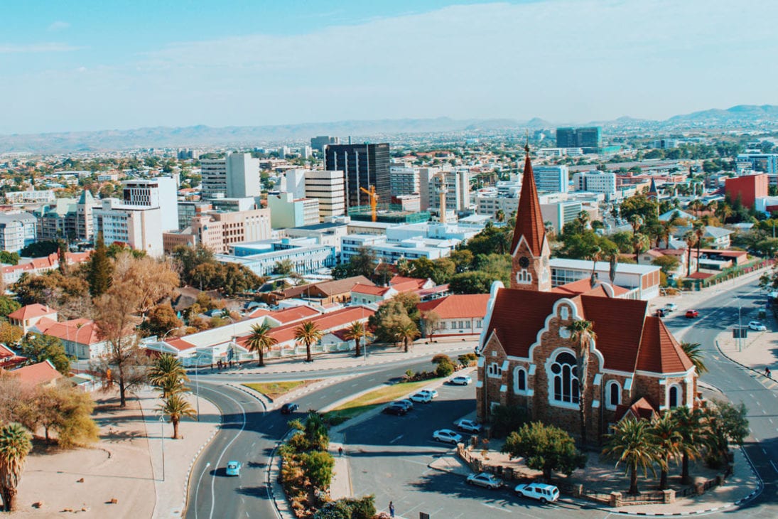 View of Namibia's capital city and one of the main sights: Christuskirche © Coupleofmen.com