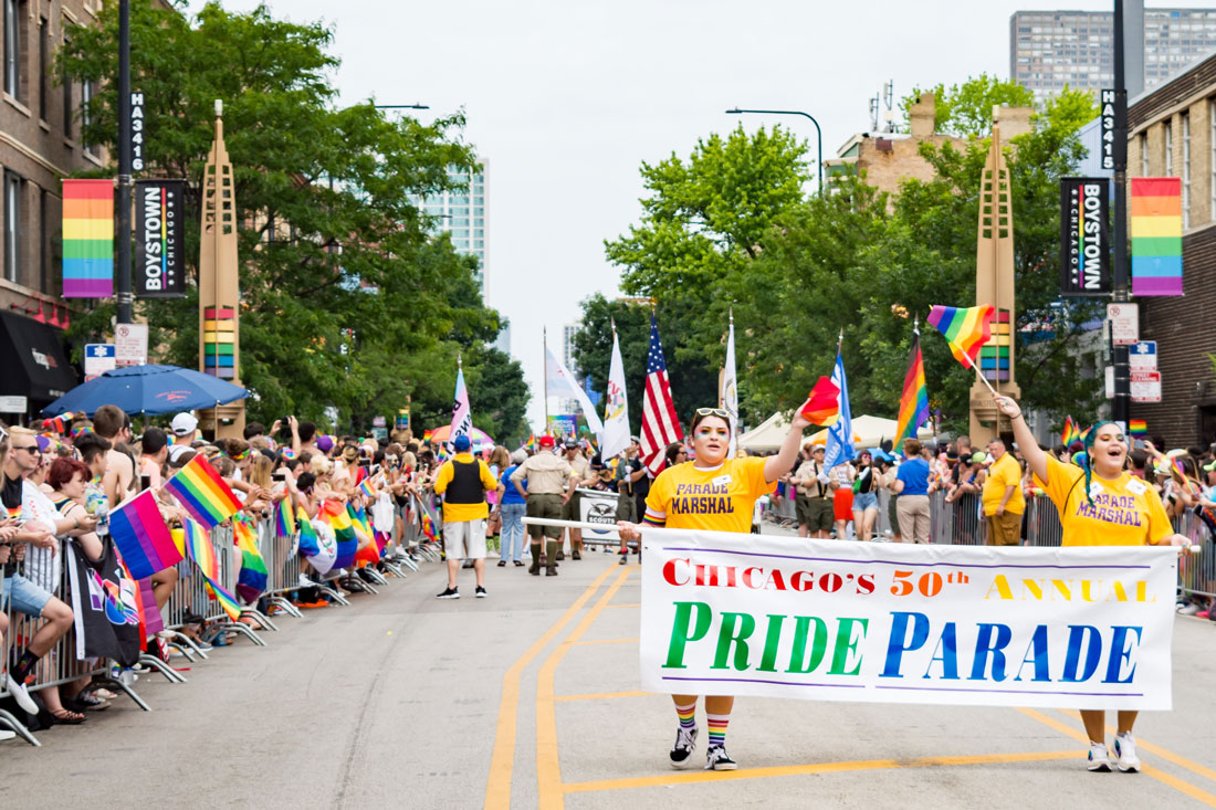 Chicago Gay City Tips Opening - Chicago's 50th Annual Pride Parade: Chicago Pride Parade 2019 © Coupleofmen.com