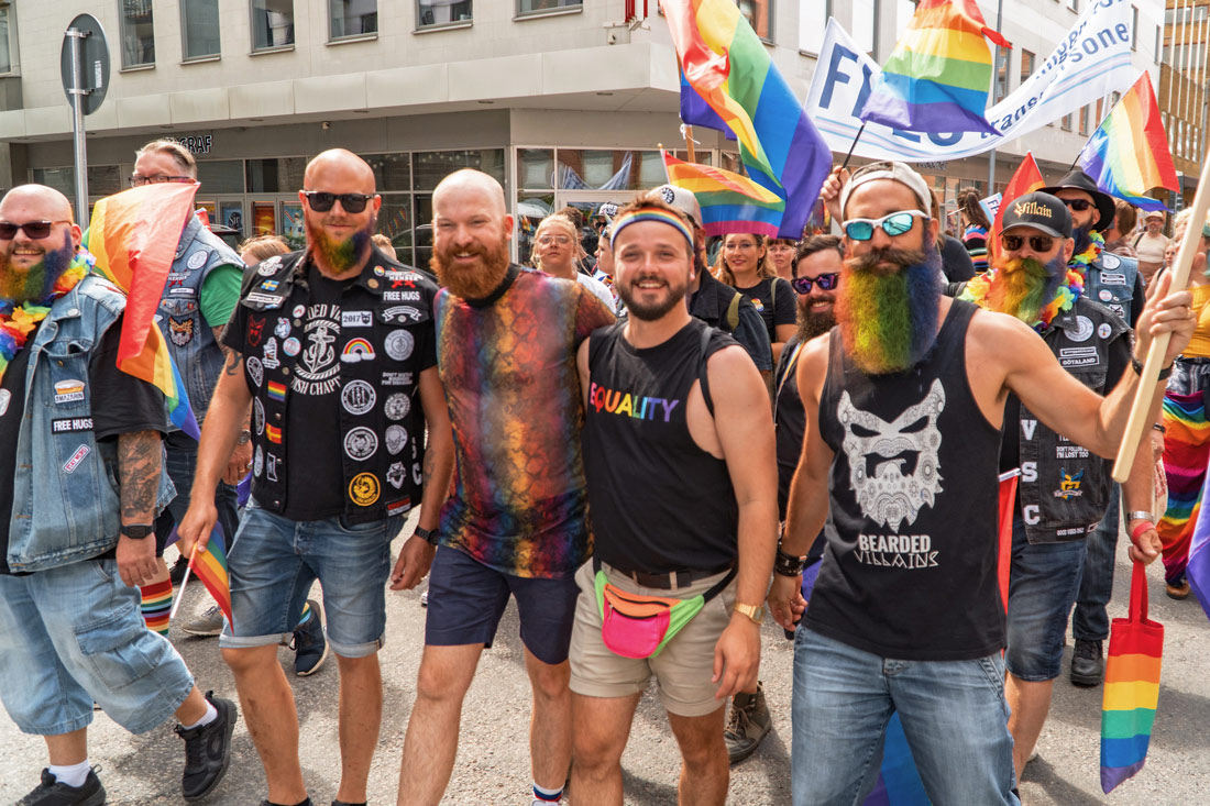 Gay Pride Malmö 2019 Among rainbow beards - Some inspirations for our next pride in 2019 or 2020? © Coupleofmen.com