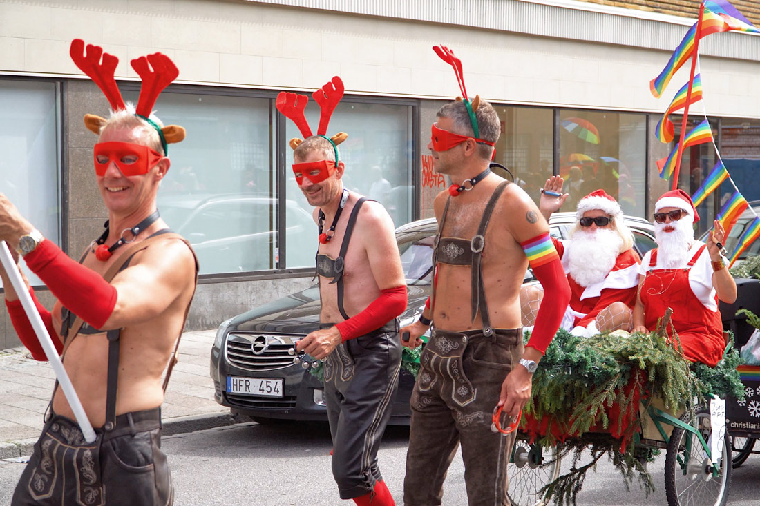 Gay Pride Malmö 2019 Malmo Pride 2019 in South Sweden with the Christmas WoMen © Coupleofmen.com