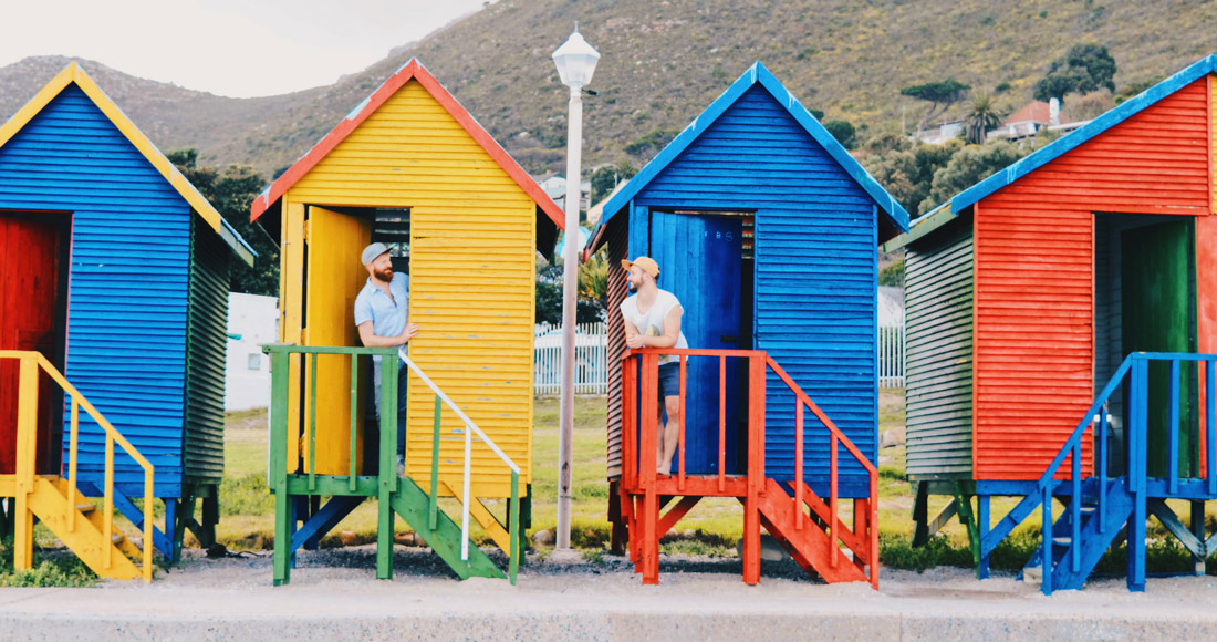 Some of St. James landmarks: The colored Beach Huts © Coupleofmen.com