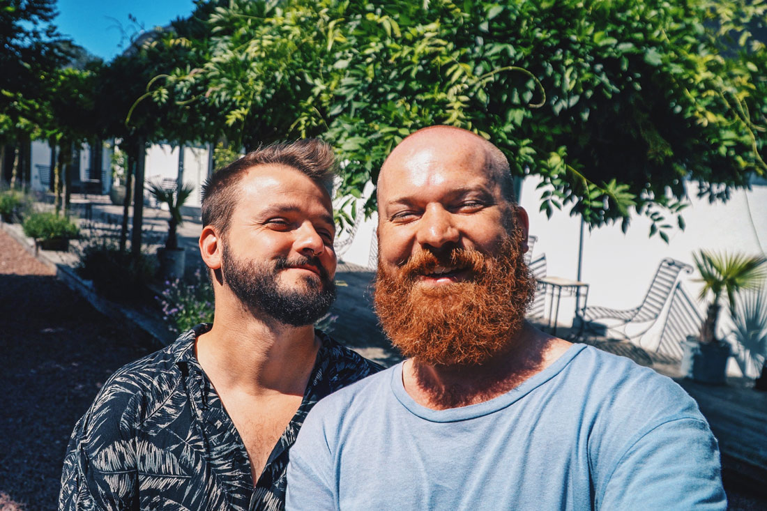 Gay-owned Karnelund Krog & Rum Happy faces after a successful Road Trip around South Sweden © Coupleofmen.com