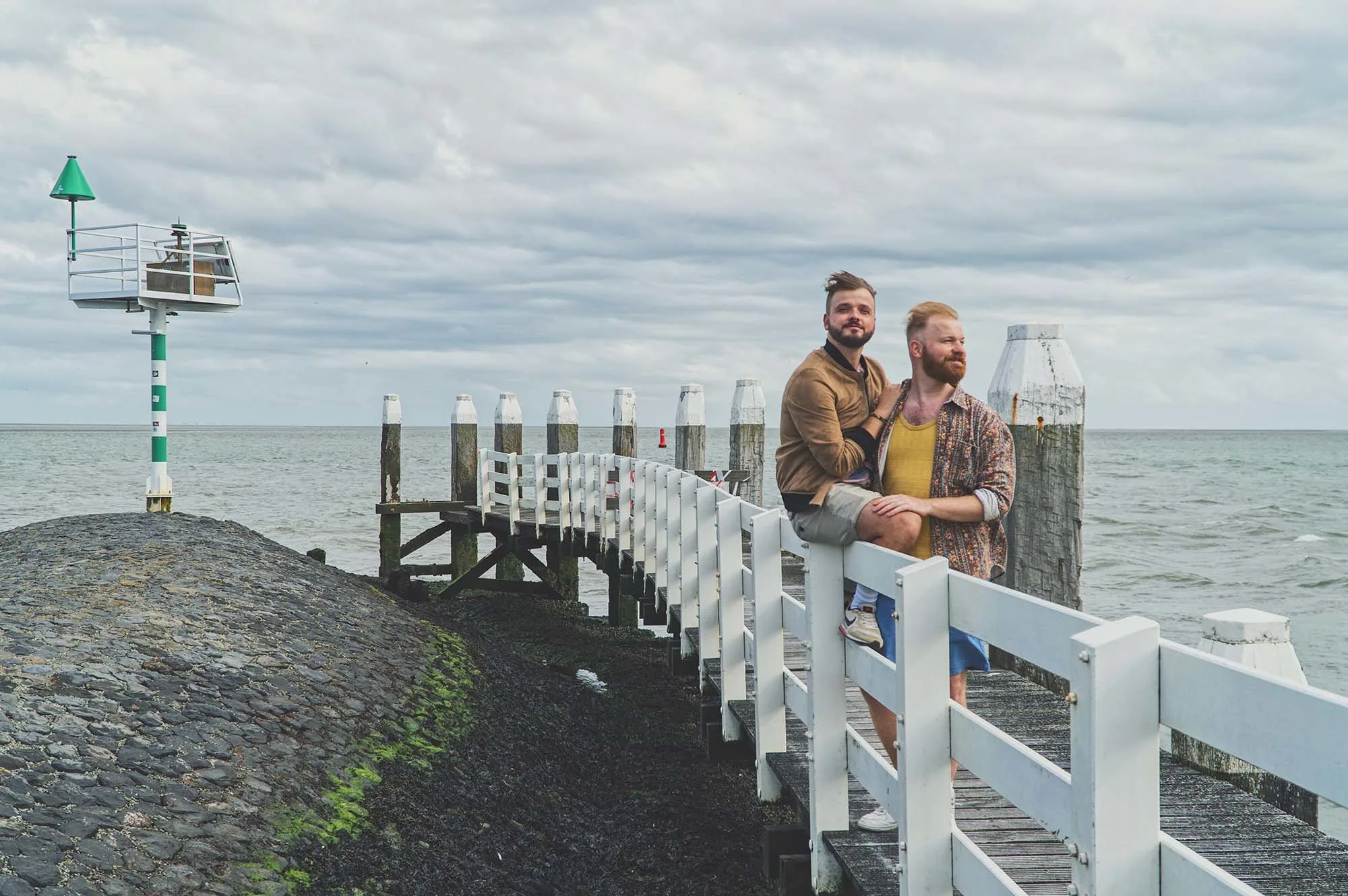 Gay Vlieland Trip Welcoming boats and ships in the harbor of Vlieland © Coupleofmen.com Gay Travel Netherlands