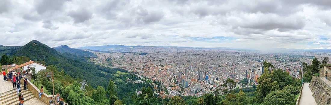 Panorama of Colombia's gay-friendly capital city by Karl & Daan © coupleofmen.com