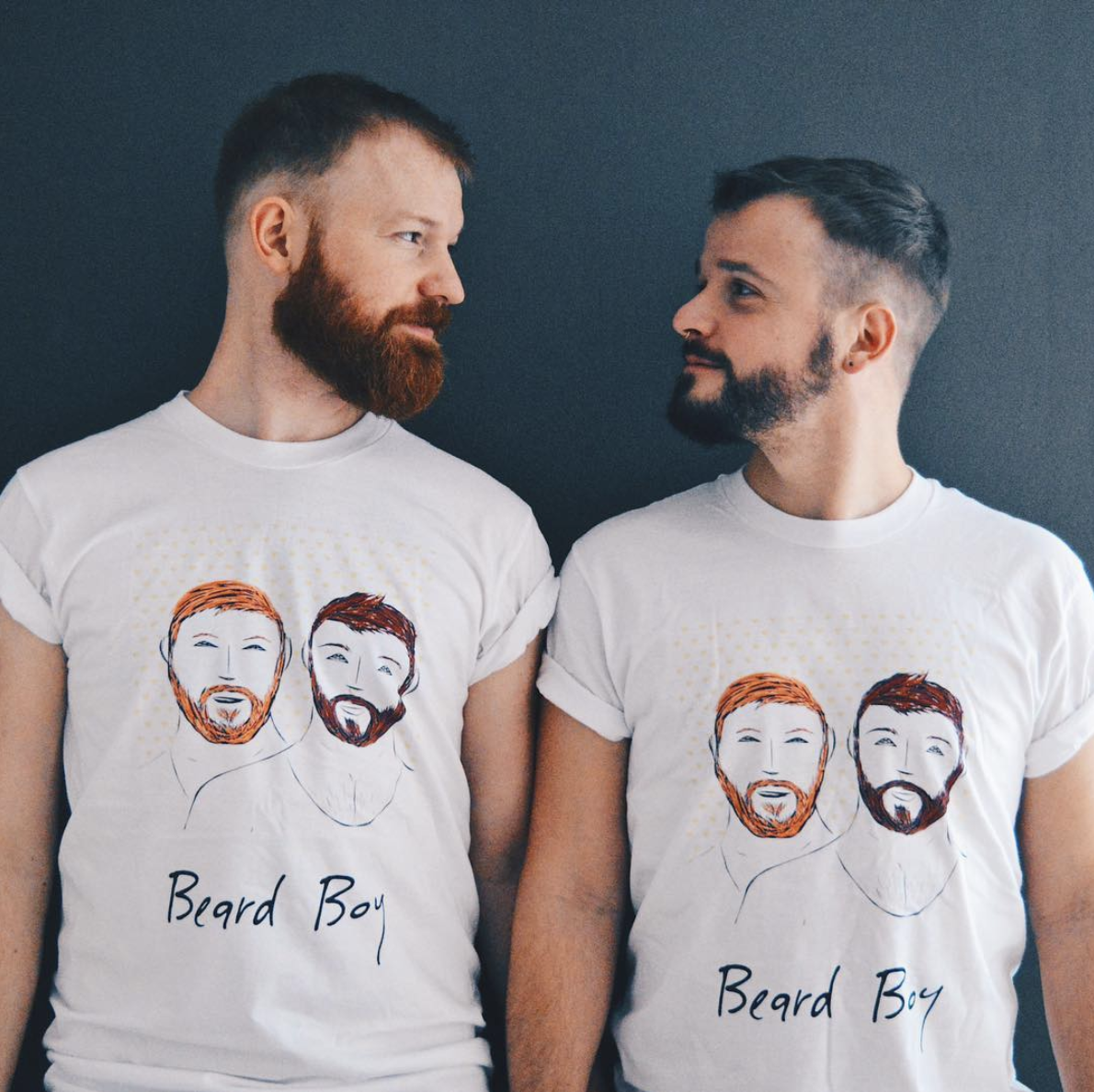Wearing Beard Boy's Gay ArtWork on our shirtsy Gay Artwork on Instagram: our favorite art pieces of Couple of Men