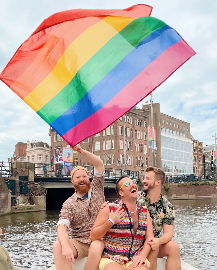 Celebrating Pride in Amsterdam with Ravi Round the World © Coupleofmen.com
