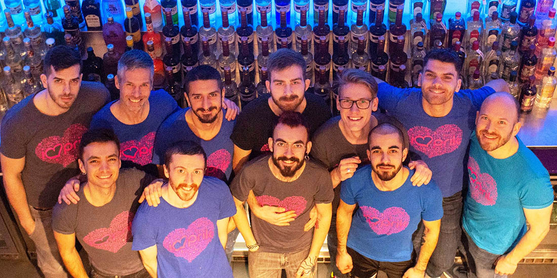 The team of the Gay Bar PRIK in Amsterdam - stronger together!