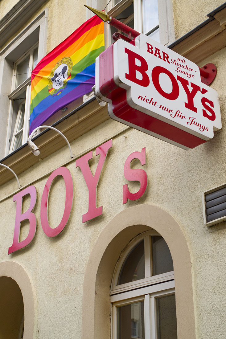 The most popular and oldest Gay Bar in Dresden: Boys Bar, or also called just boys for short © Coupleofmen.com