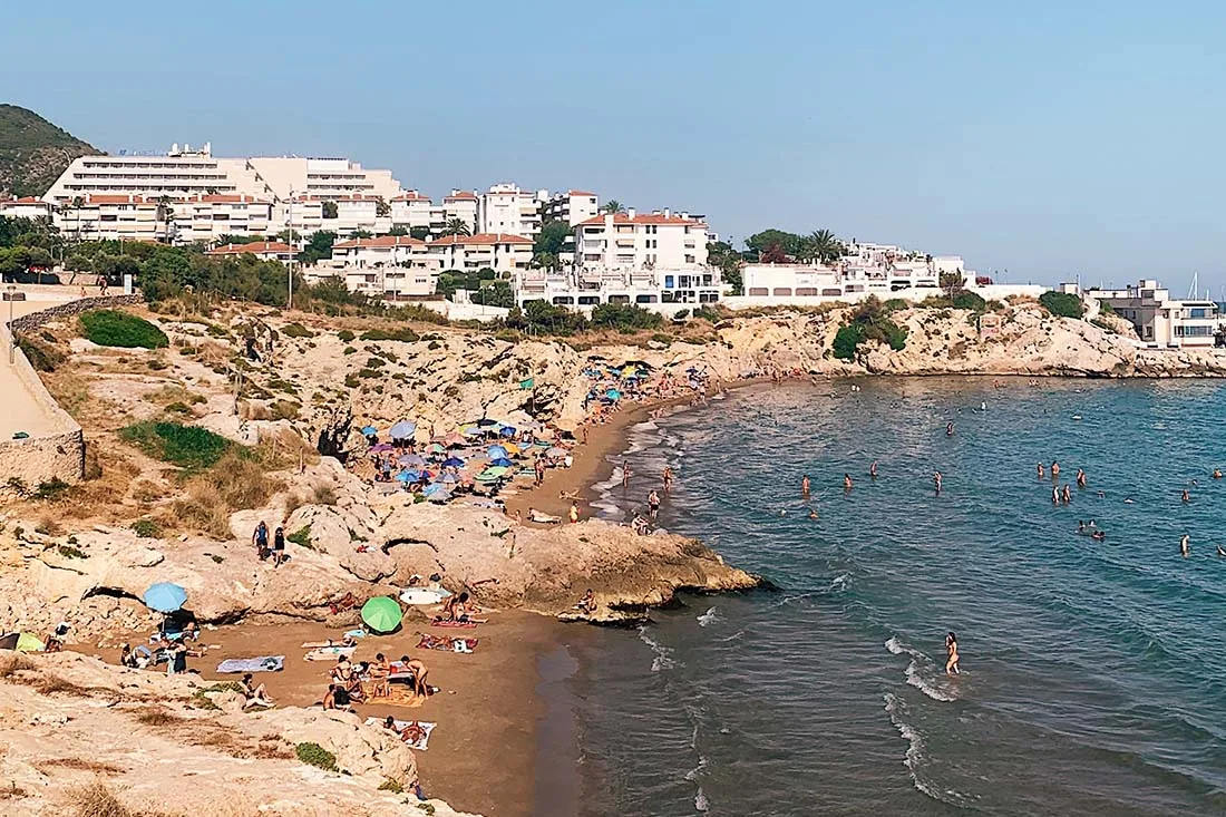 Gay Beach Playa Balmain in Sitges, Spain