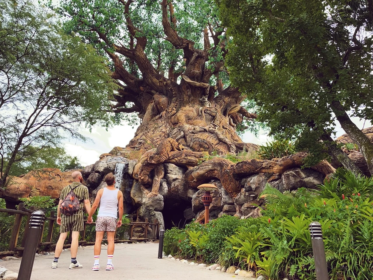 Hand in Hand in Disney's Animal Kingdom - Disney supporting LGBT Community with the new Disney Pride Collection © Coupleofmen.com