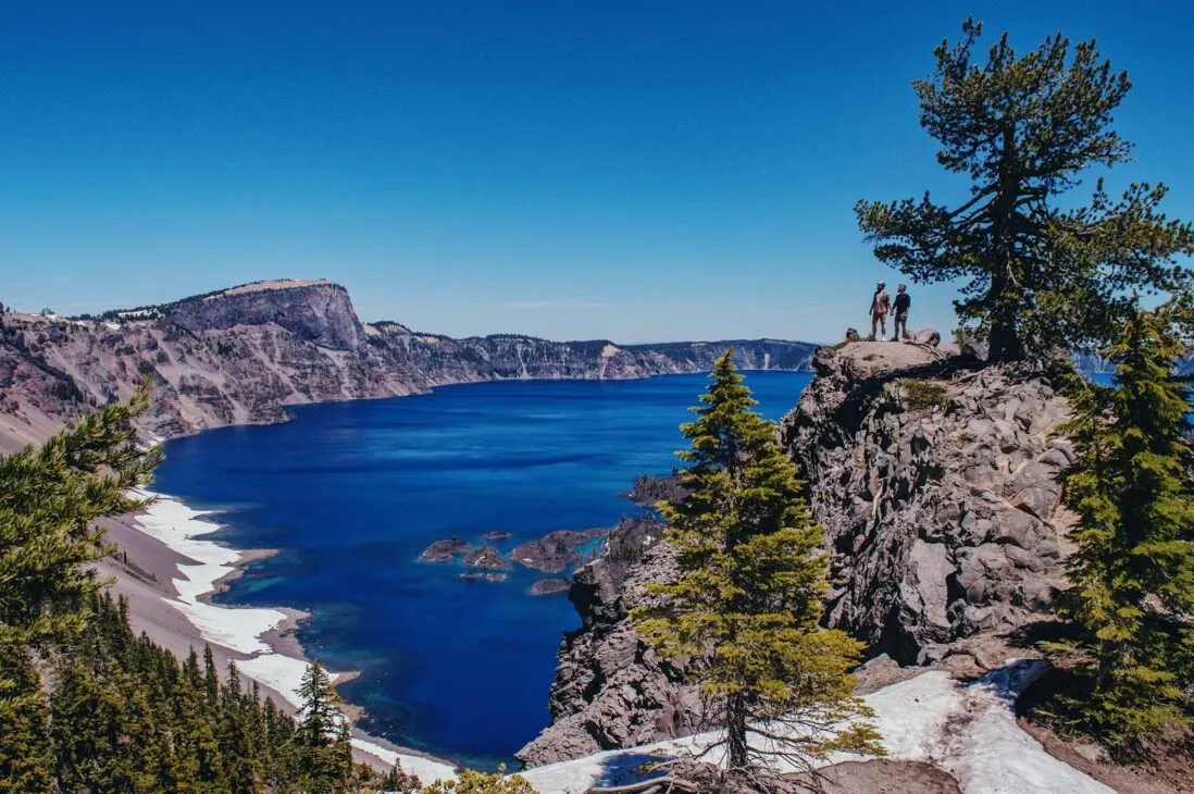 Feeling small at the deepest lake in the U.S. and the second deepest in North America | Gay Oregon Travel Journal © Coupleofmen.com