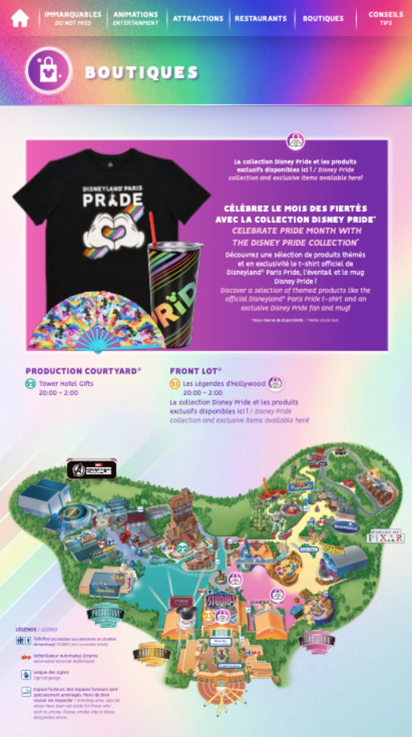 Disneyland Paris Pride 2023 Program © Disney
